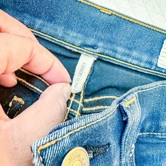 Rag & Bone 10" Skinny Denim Jeans Med-Dark Wash Size 25 - Picture 6 of 7